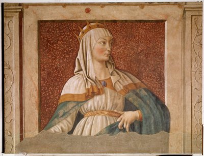 エステル王妃の肖像（フレスコ画 作： Andrea del Castagno