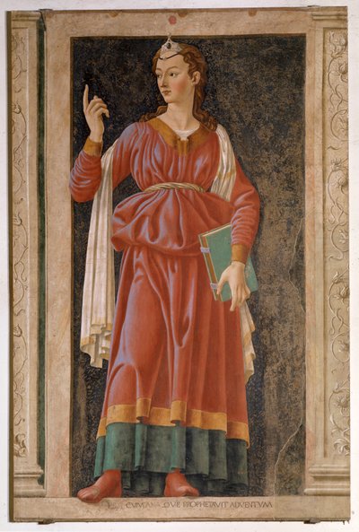 クマエのシビレ（フレスコ画 作： Andrea del Castagno