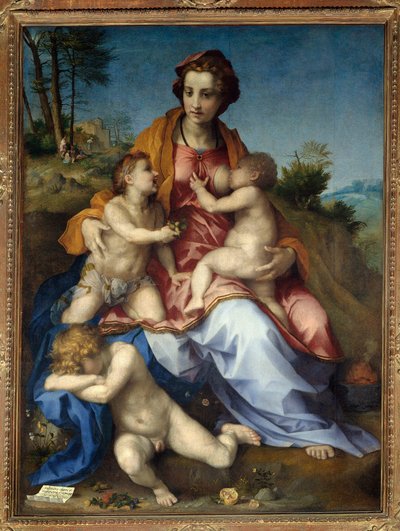 アンドレア・デル・サルト（1486-1531）のシャリテ画 1518年 日1.85×1.37mのパリ。 作： Andrea del Sarto