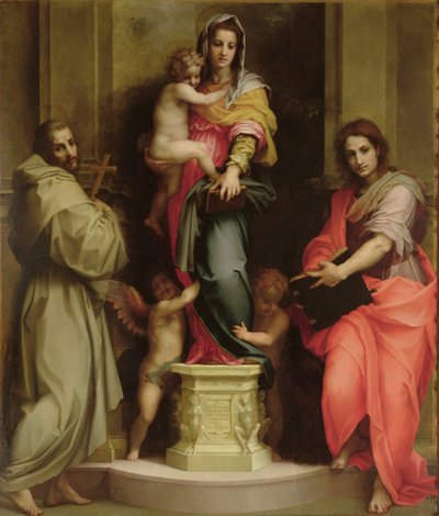 ハーピーのマドンナ 作： Andrea del Sarto