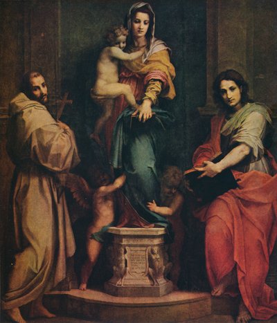 ハーピーのマドンナ、1517年 作： Andrea del Sarto