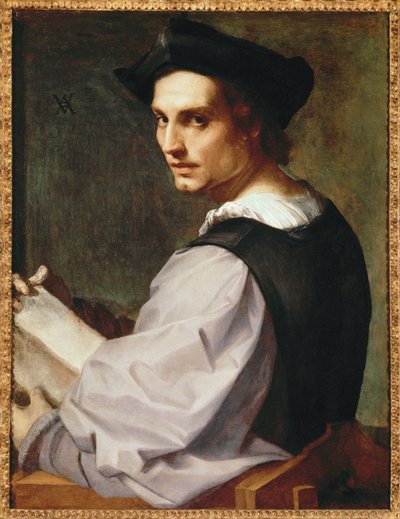 青年の肖像 作： Andrea del Sarto