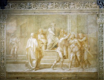 ヘロデの命令で捕らえられた聖ヨハネ 作： Andrea del Sarto
