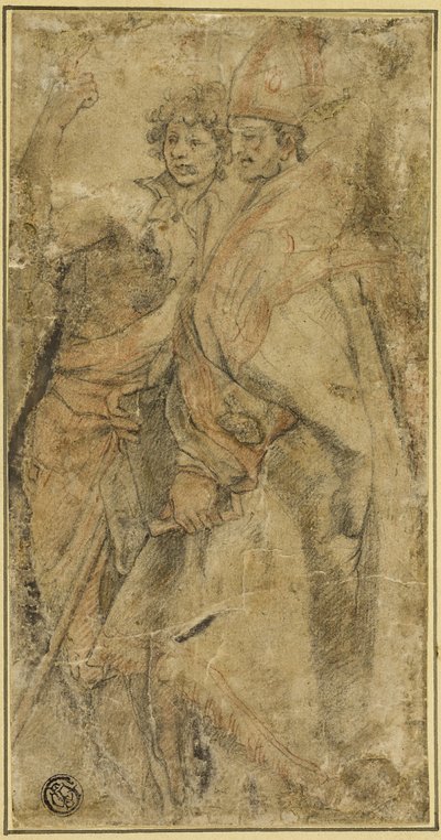 洗礼者聖ヨハネとサン ベルナルド デッリ ウベルティ 作： Andrea del Sarto