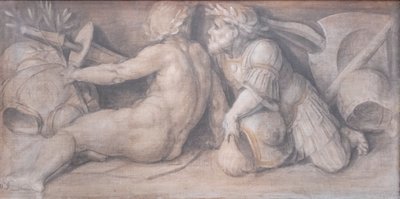 古典的なスタイルの人物がいるシーン 作： Andrea del Sarto