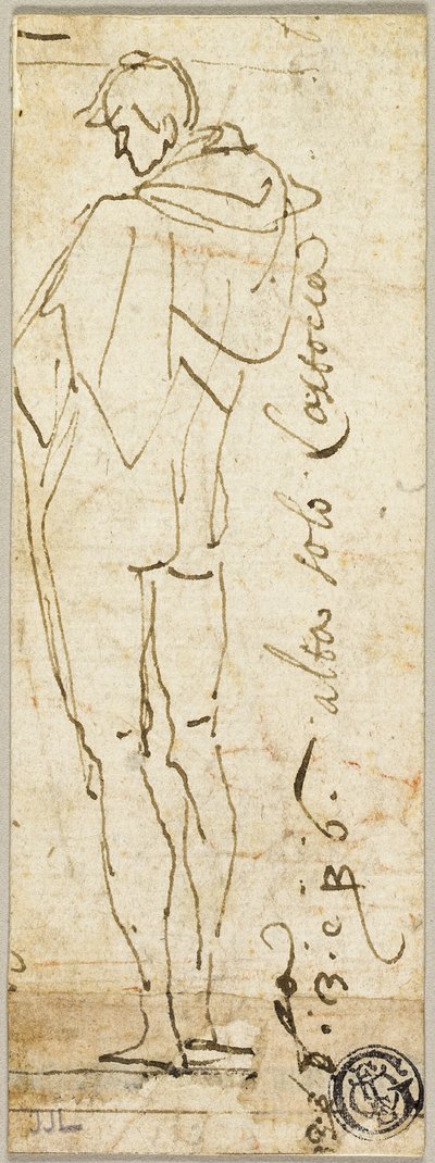 立っている男性のヌード 作： Andrea del Sarto