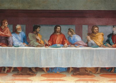 最後の晩餐》 アンドレア・デル・サルトことアンドレア・ダニョーロ作 作： Andrea del Sarto