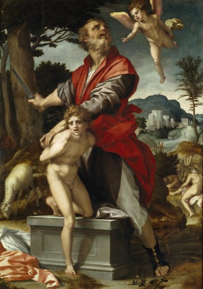 アイザックの犠牲 作： Andrea del Sarto