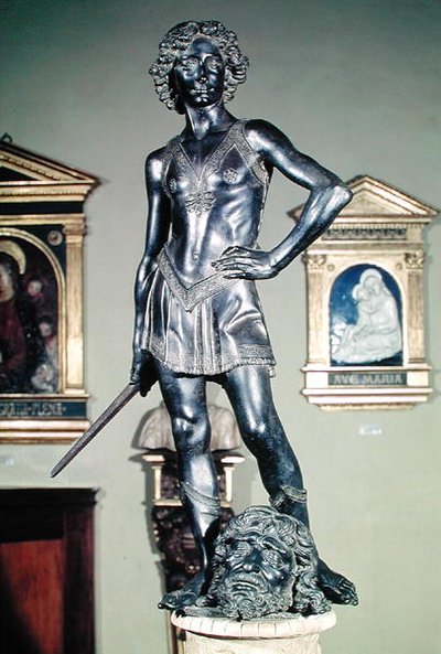 ダビデ、1470年頃（ブロンズ）（93596も参照 作： Andrea del Verrocchio