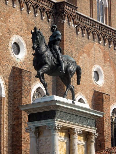 アンドレア・デル・ヴェロッキオによるコンドッティエレ・コッレオーニの騎馬像 作： Andrea del Verrocchio