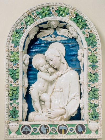 建築家のマドンナ：アンドレア・デッラ・ロッビアの作品 作： Andrea Della Robbia