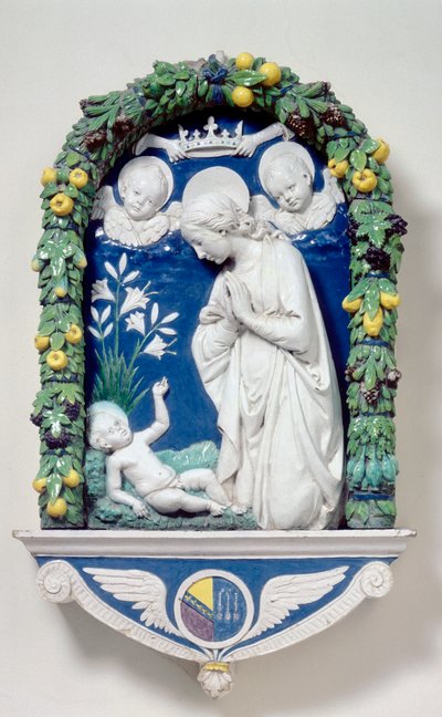 百合のマドンナ 作： Andrea Della Robbia