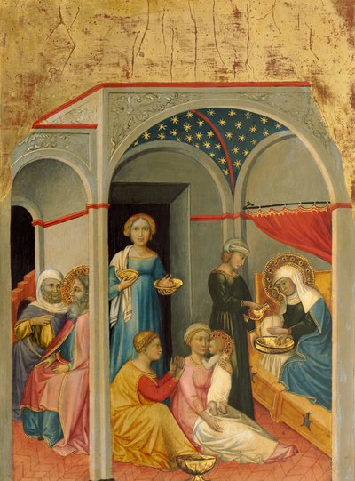 聖母の降誕、c。 14001405。 作： Andrea di Bartolo