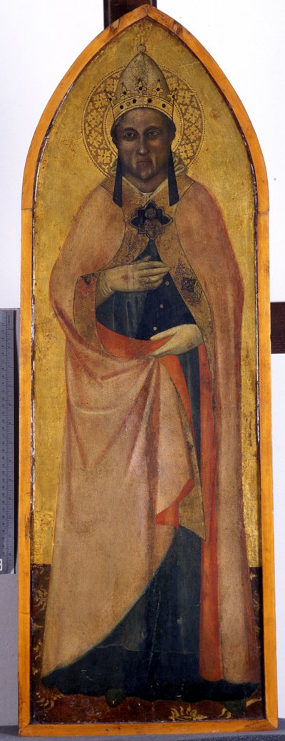 聖グレゴリー、1370年頃（ポプラの木のテンペラ） 作： Andrea di Bonaiuto fl.1343 77 Andrea di Bonaiuto fl.1343 77