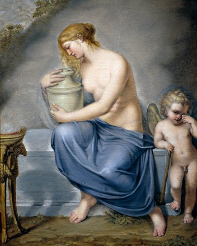 泣くヴィーナスとヒメン」 1790年頃 アンドレア・アッピアーニ（1754-1817）の作とされる 油彩・キャンバス 73x58cm 作： Andrea the Elder Appiani