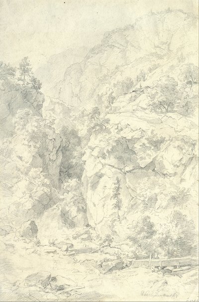 山岳風景 作： Andreas Achenbach