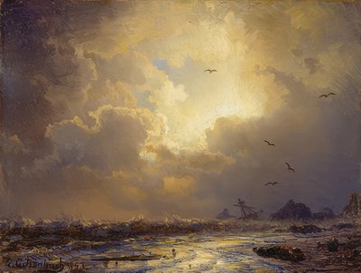 嵐の後。 1853 作： Andreas Achenbach