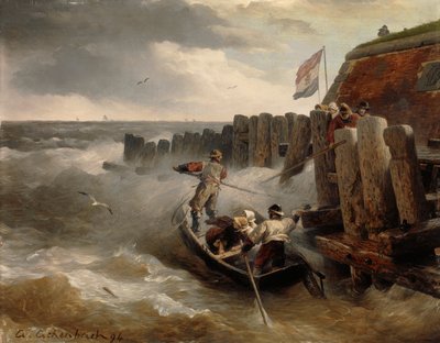 海景、1894 作： Andreas Achenbach
