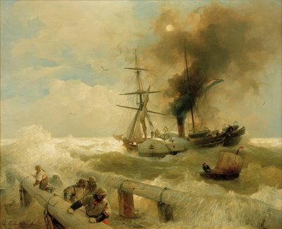 Seesturm 作： Andreas Achenbach