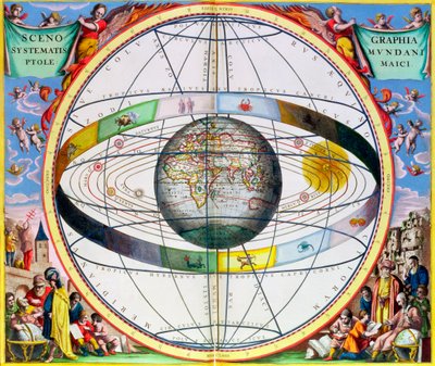 キリスト教の星座の地図、1660～1661 年 作： Andreas Cellarius