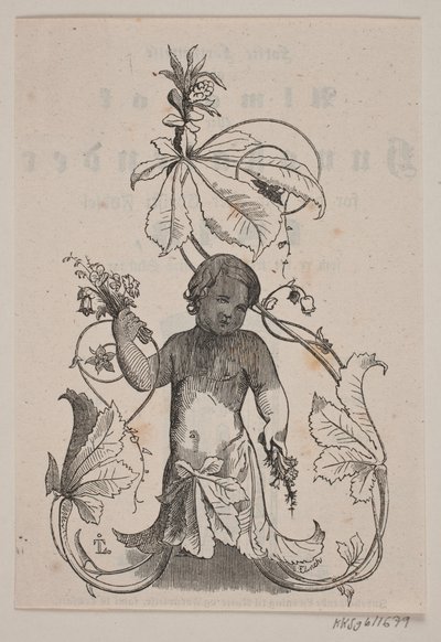 手に花を持つ天才 作： Andreas Flinch