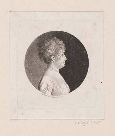 不明な女性の肖像 作： Andreas Flint