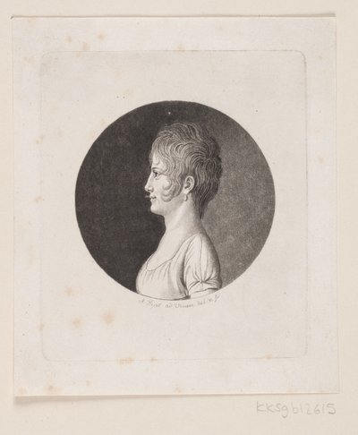 未知の女性の肖像画 作： Andreas Flint