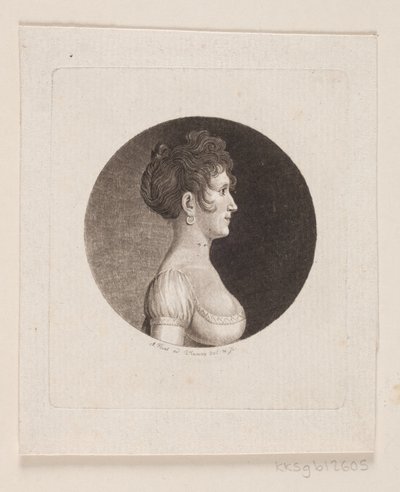 不明な女性の肖像 作： Andreas Flint