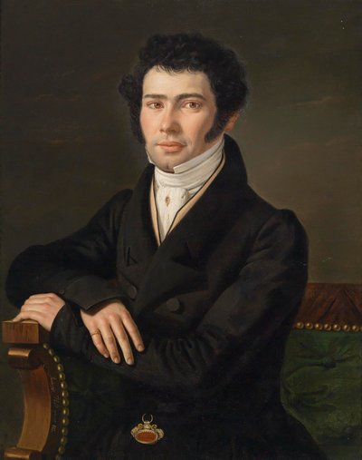 Gaspari Spontini (1774-1851)、オペラ作曲家、ベルリンの総合音楽監督の肖像 作： Andreas Hall