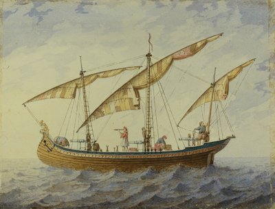 A.アダム作のバレエコルセアの舞台デザイン、1863 作： Andreas Leonhard Roller