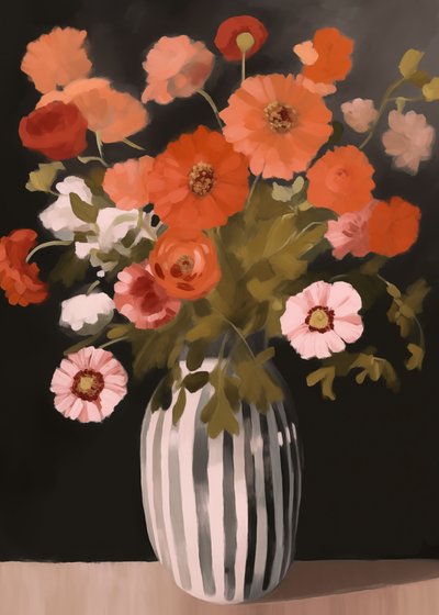 優雅な花の静物画 作： Andreas Magnusson