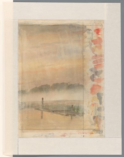 桟橋 作： Andreas Schelfhout