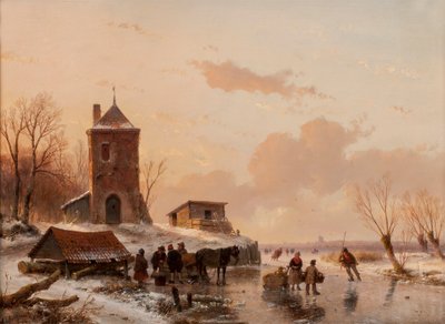 そりをロードする 作： Andreas Schelfhout