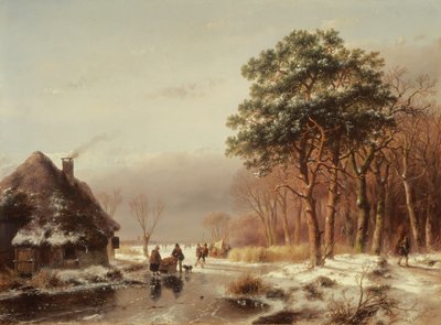 森の端 作： Andreas Schelfhout