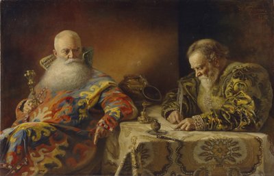 勅令が書かれる、1890 年 作： Andrei Andreevich Karelin