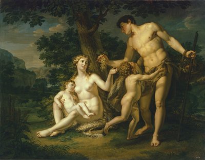 アダムとイブ、木の下で子供たち、1803 作： Andrei Ivanovich Ivanov