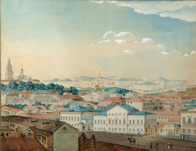 ボラクからのカザン大学の眺め、1842年 作： Andrei Nikolayevich Rakovich