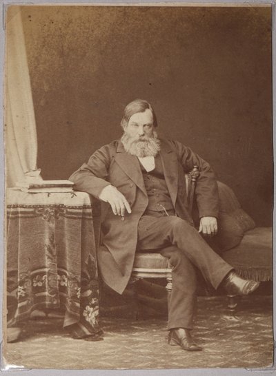 Pavel Melnikov、ペンネーム Andrey Pechersky - Pavel Ivanovich Melnikov (Andrey Pechersky) (1818-1883)、Karelin、Andrey Osipovich (1837-1906) 作。 アルブミンの写真 作： Andrei Osipovich Karelin