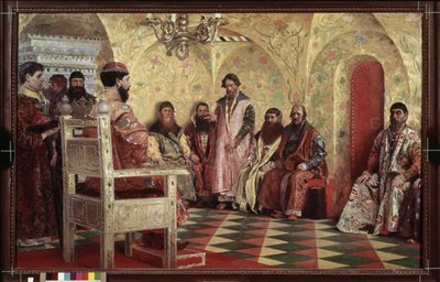 Le tsar Michel I Feodorovitch de Roussier (Mikhail Feodorovich Romanov) 作： Andrei Petrovich Ryabushkin
