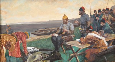 ギフト、c。 1900年。 作： Andrei Petrovich Ryabushkin