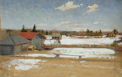 トゥメネフの地所、1890〜95年頃 作： Andrei Petrovich Ryabushkin