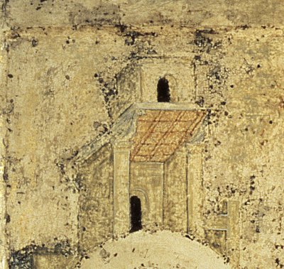 聖三位一体、1420年代の詳細フォーム（パネル上のテンペラ）（詳細）（39517を参照） 作： Andrei Rublev
