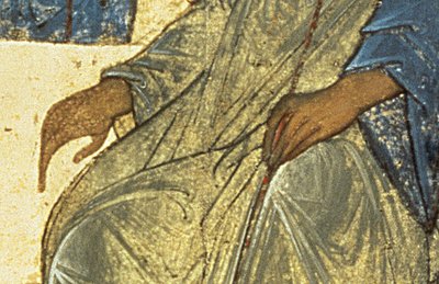 聖三位一体の詳細 作： Andrei Rublev