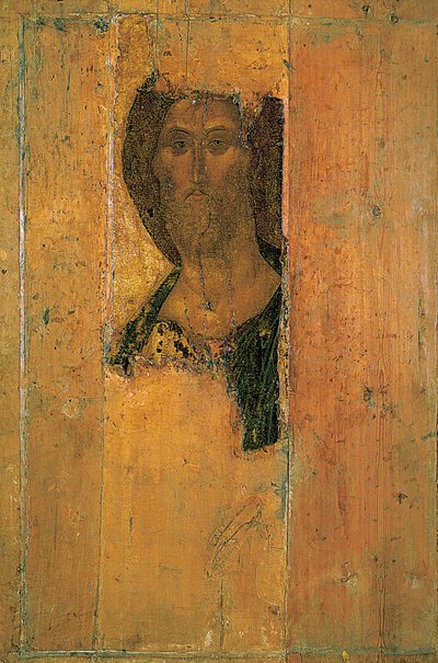 Salvator Mundi 世界の救世主、c1410。 作： Andrei Rublev