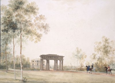 1821年以降のツァールスコエセローの公園への玄関口 作： Andrei Yefimovich Martynov
