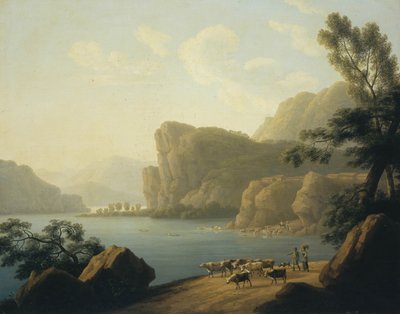 1817年、シベリアのセレンガ川の眺め 作： Andrei Yefimovich Martynov