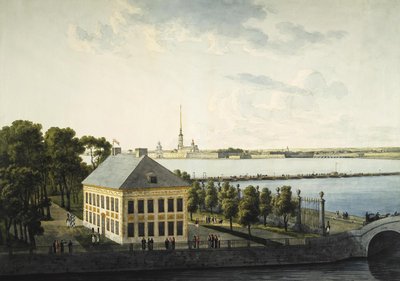 ピーター1世の夏の宮殿の眺め、1809 作： Andrei Yefimovich Martynov