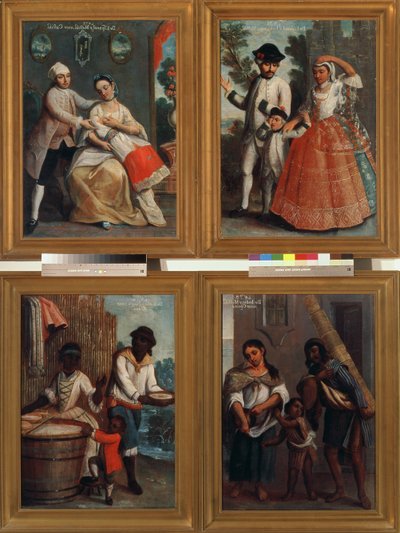 4つの異なる人種グループ 作： Andres de Islas