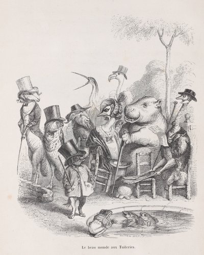 ～の私生活と公生活の情景から見たチュイルリーの美しい世界 1837-47。 作： Andrew Best Leloir