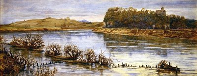 川の風景（水彩・紙） 作： Andrew Brown Donaldson